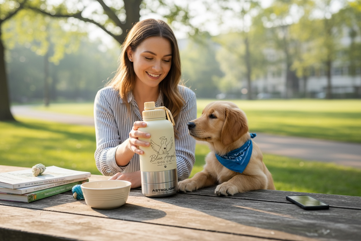Blue Angel 3-in-1 Dog Travel Bottle – 1000ml