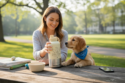 Blue Angel 3-in-1 Dog Travel Bottle – 1000ml